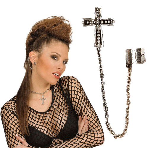 Gothic kreuz ohrstecker - kreuz, mit