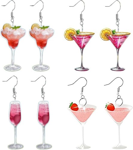 Ohrringe cocktailglas paar - cocktailglas, 4