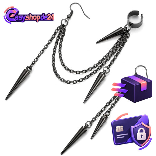 Goth ohrschmuck lange quaste - goth,