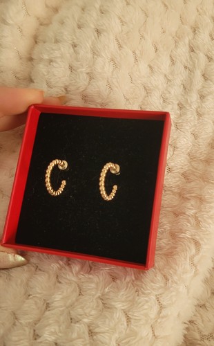 Gold creolen hoop - gold,