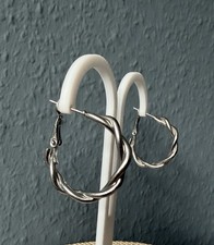 Silberfarben Runde Hoops