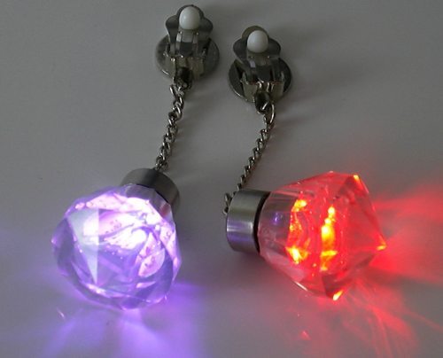 Blinkender led ohrclip - led,