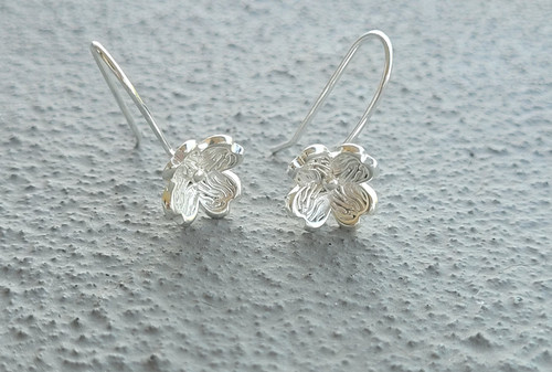 Blumen ohrhänger 925 sterling - blumen,