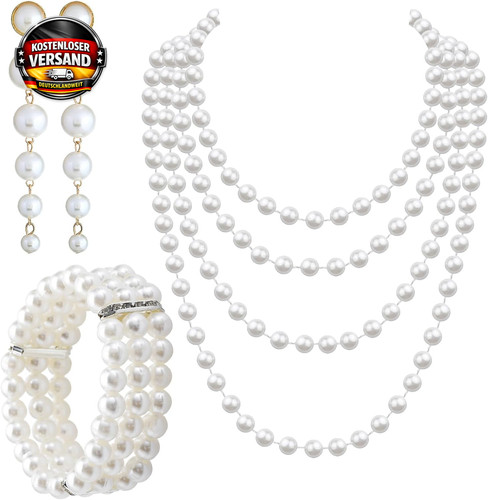 Perlen schmuck set damen - perlen,